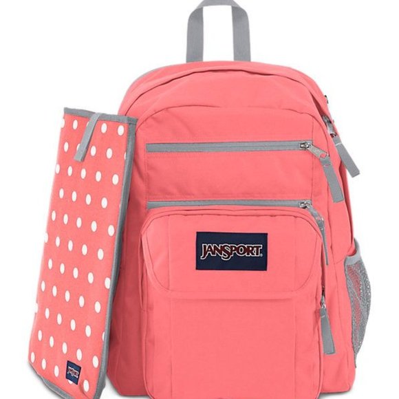 Fluorescent Pink Spots JanSport Digital Student Backpack